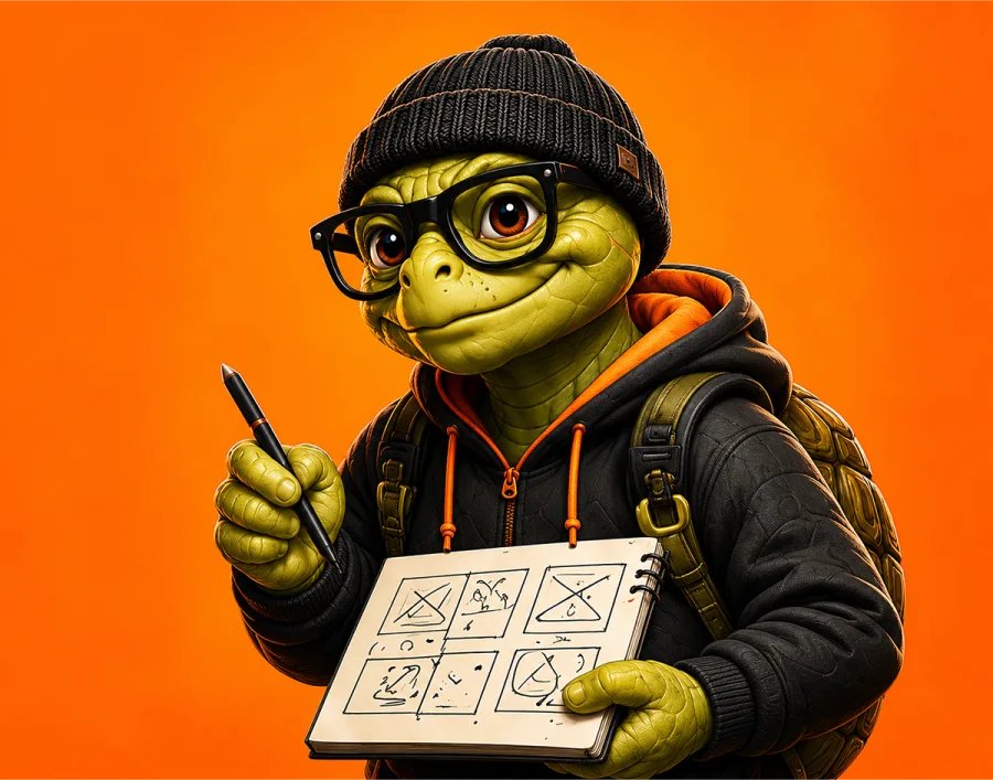 Drunken Turtle creative mascot artwork 15