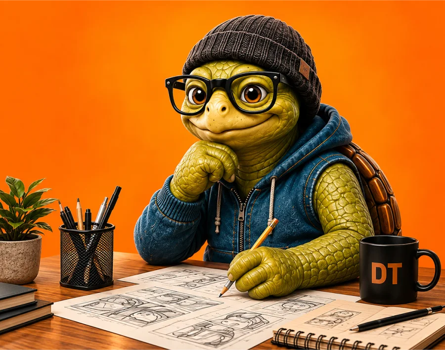 Drunken Turtle creative mascot artwork 16